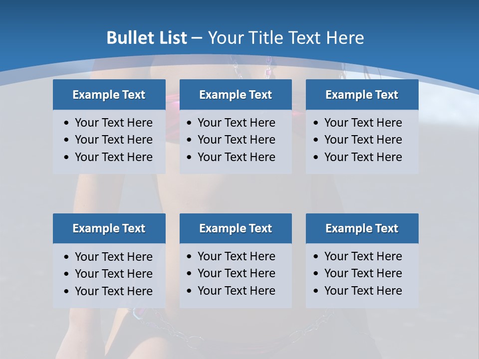 Hotbabe Bikini Beach PowerPoint Template