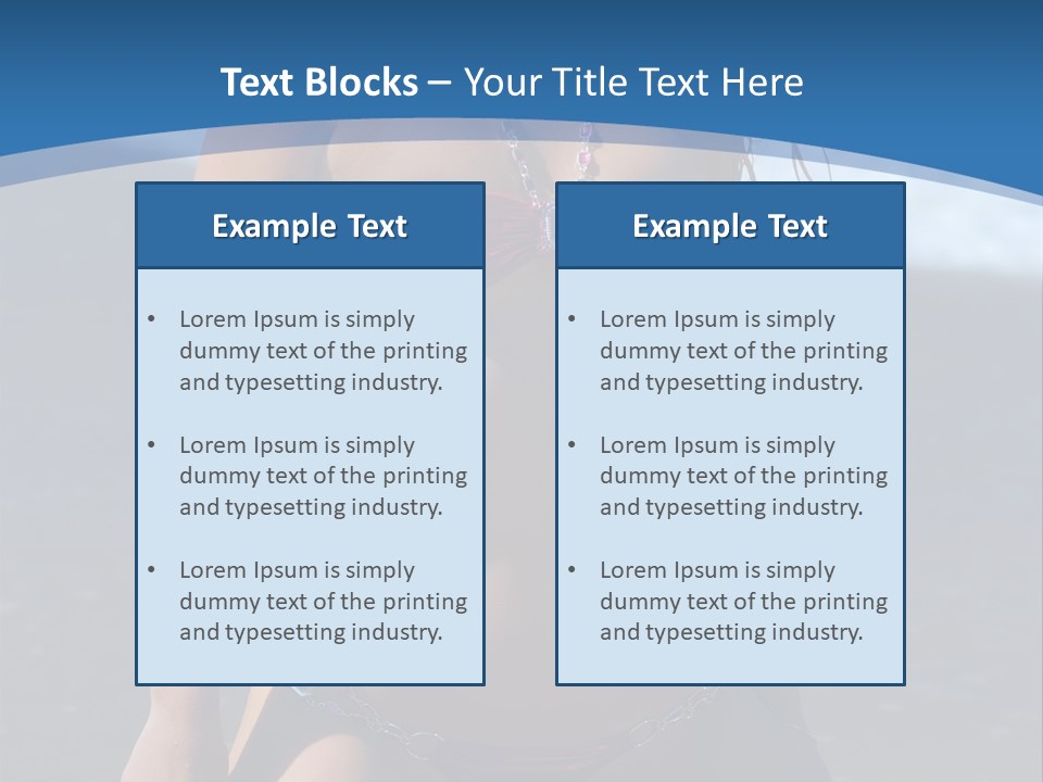 Hotbabe Bikini Beach PowerPoint Template