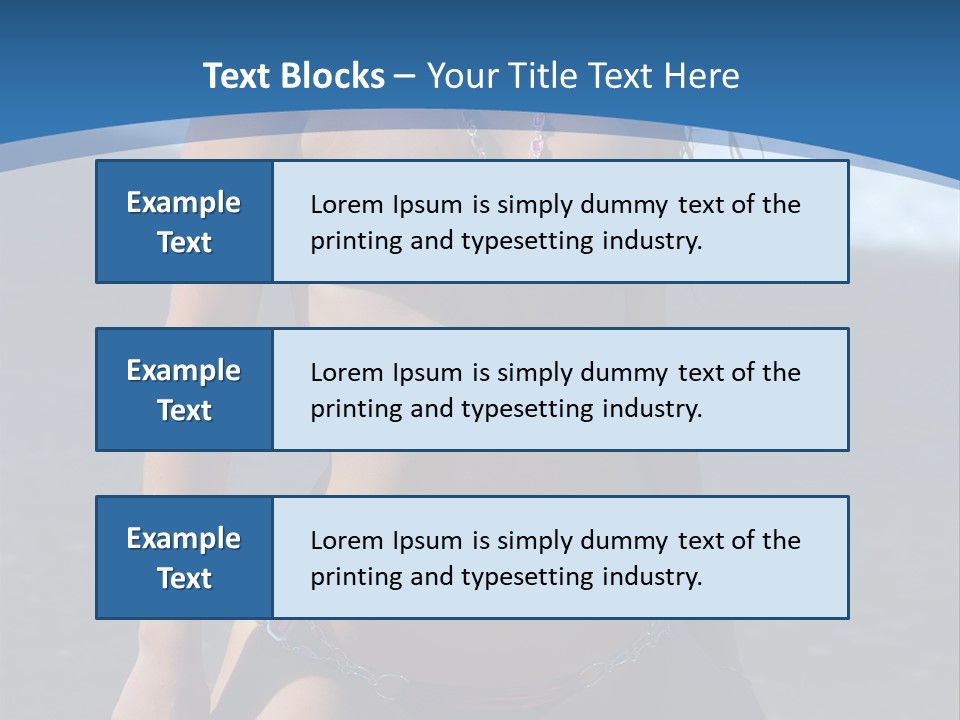 Hotbabe Bikini Beach PowerPoint Template