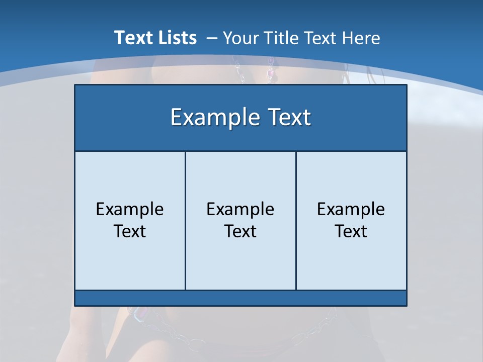 Hotbabe Bikini Beach PowerPoint Template