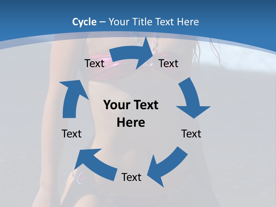 Hotbabe Bikini Beach PowerPoint Template