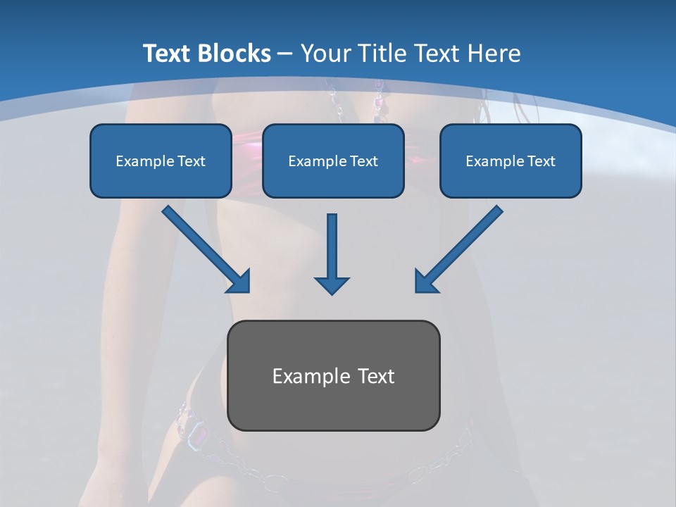 Hotbabe Bikini Beach PowerPoint Template