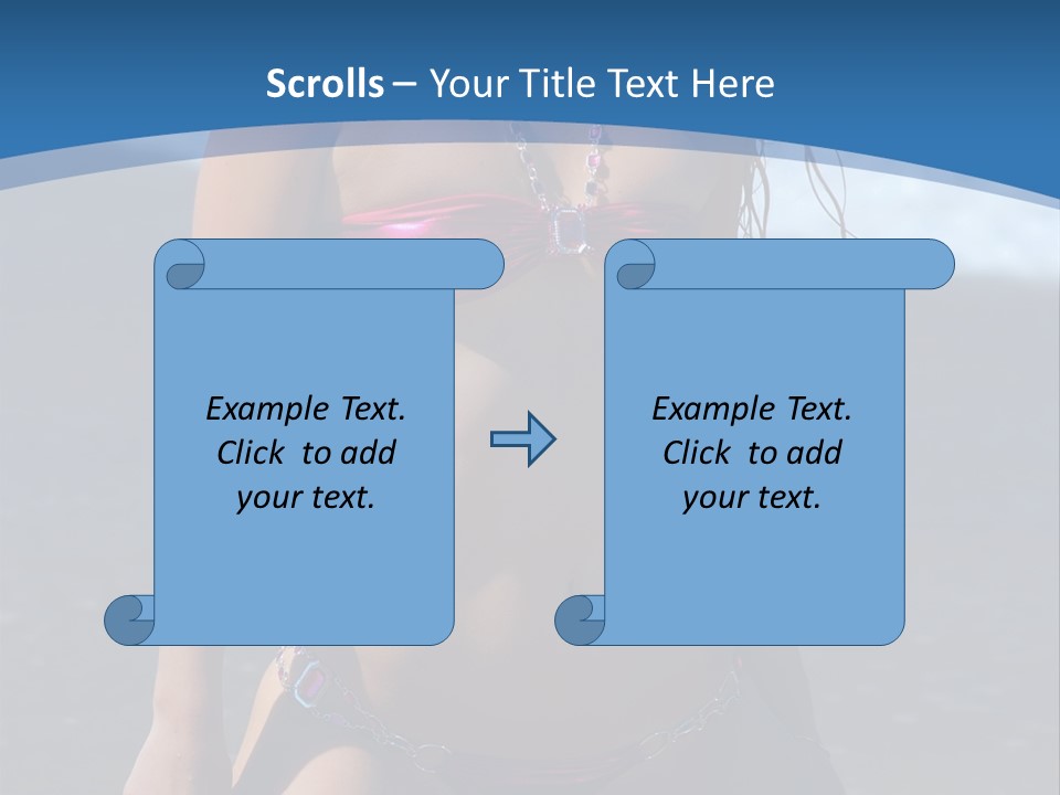 Hotbabe Bikini Beach PowerPoint Template