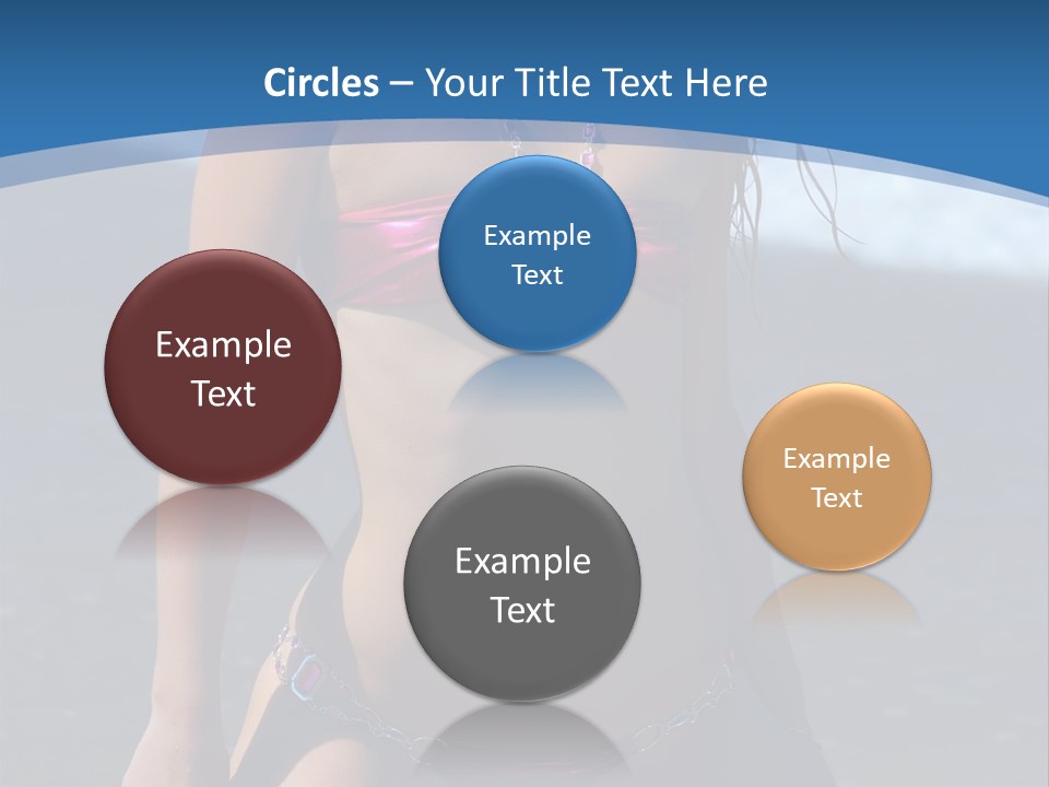 Hotbabe Bikini Beach PowerPoint Template