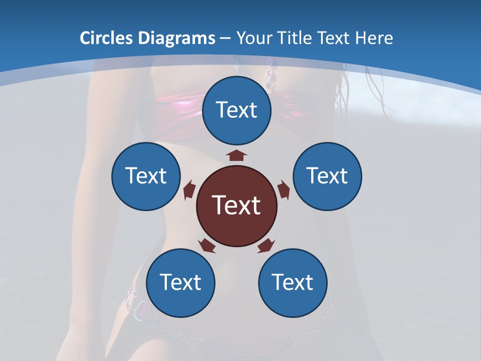 Hotbabe Bikini Beach PowerPoint Template