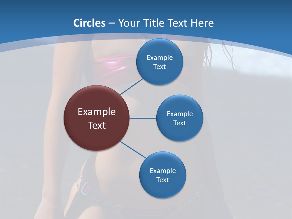 Hotbabe Bikini Beach PowerPoint Template