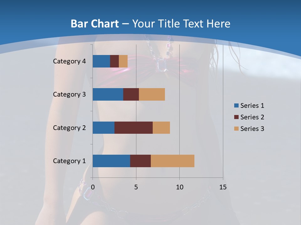 Hotbabe Bikini Beach PowerPoint Template