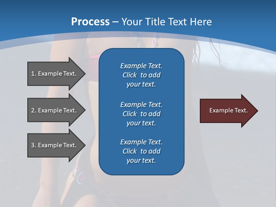 Hotbabe Bikini Beach PowerPoint Template