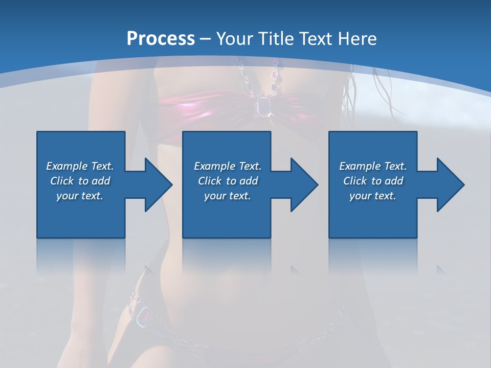 Hotbabe Bikini Beach PowerPoint Template