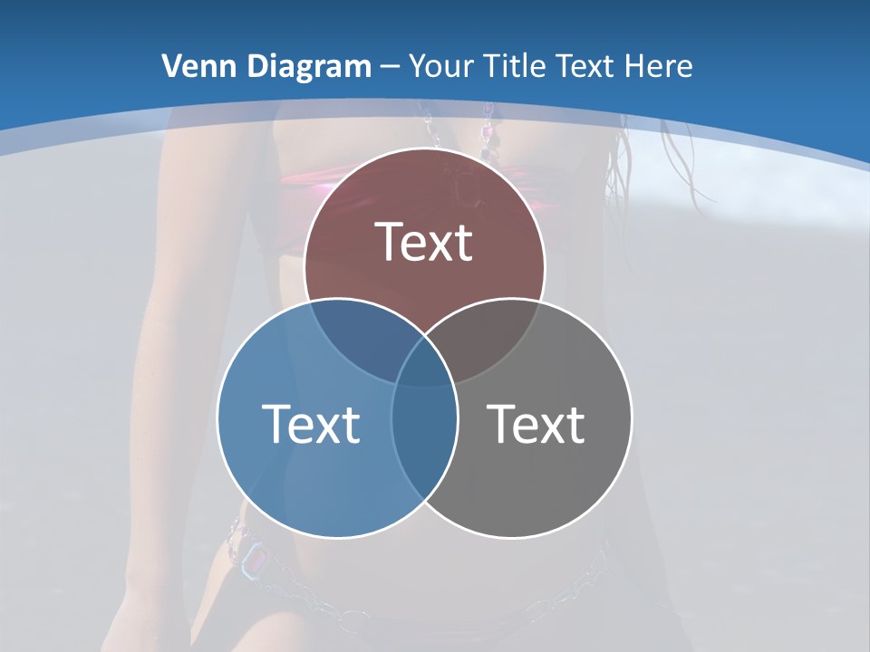 Hotbabe Bikini Beach PowerPoint Template