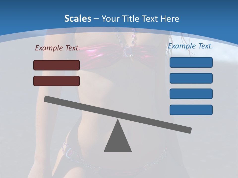 Hotbabe Bikini Beach PowerPoint Template