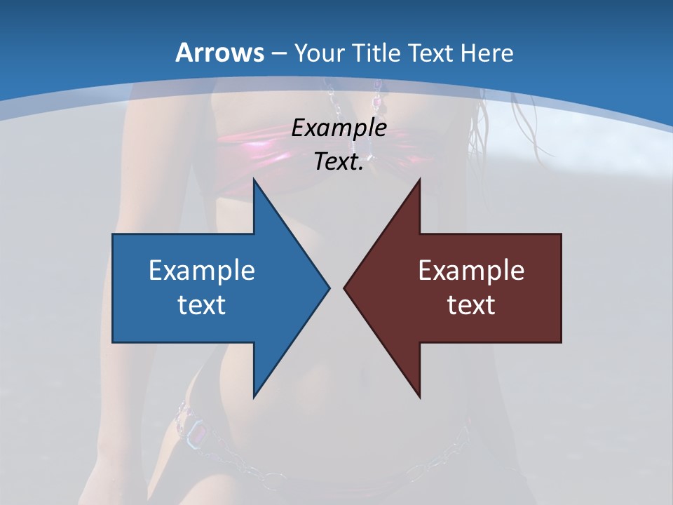 Hotbabe Bikini Beach PowerPoint Template