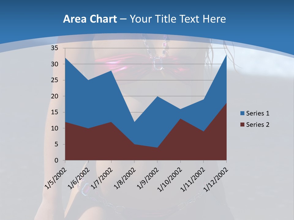 Hotbabe Bikini Beach PowerPoint Template