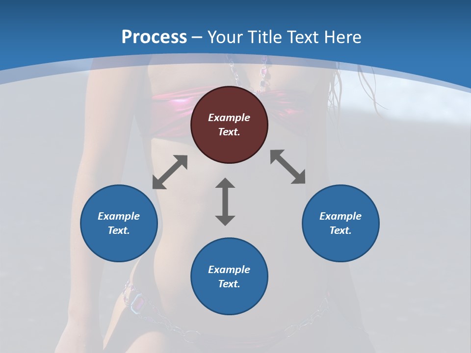 Hotbabe Bikini Beach PowerPoint Template