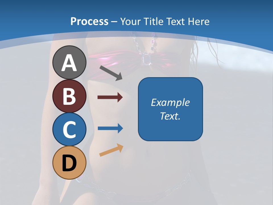 Hotbabe Bikini Beach PowerPoint Template