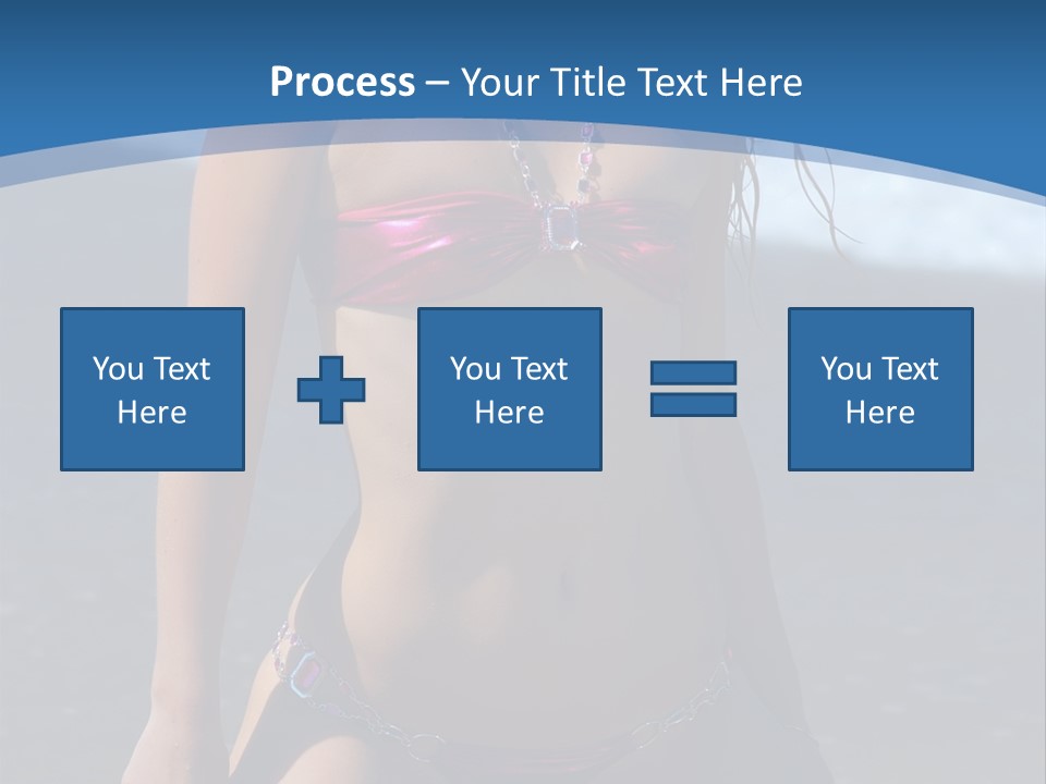 Hotbabe Bikini Beach PowerPoint Template