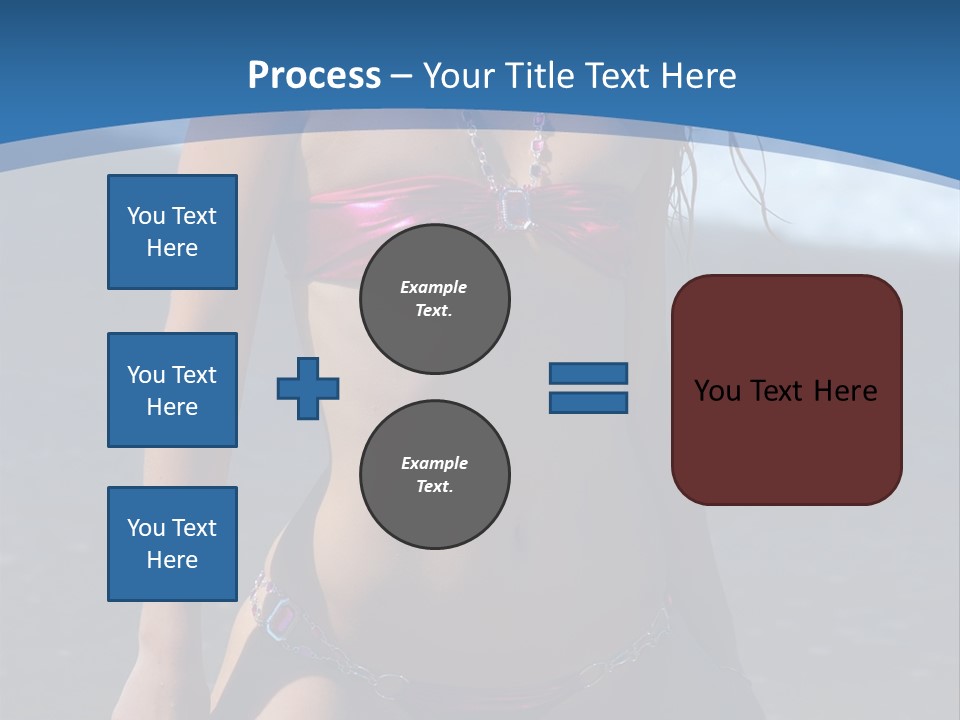 Hotbabe Bikini Beach PowerPoint Template