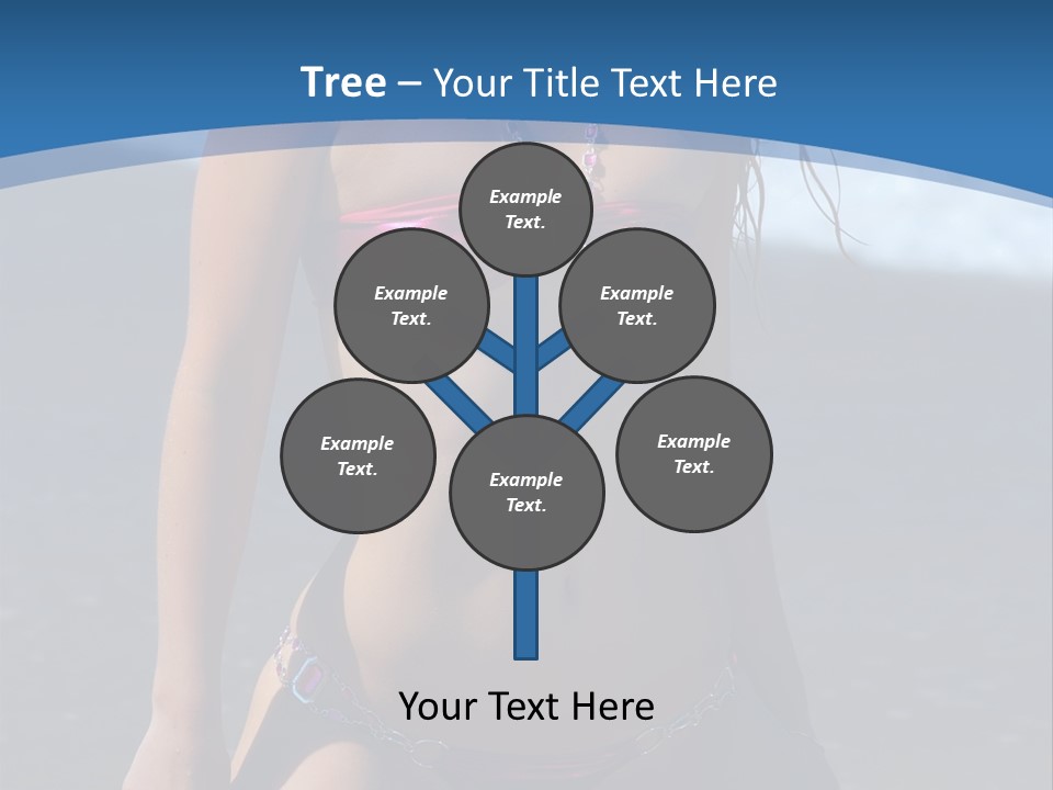 Hotbabe Bikini Beach PowerPoint Template