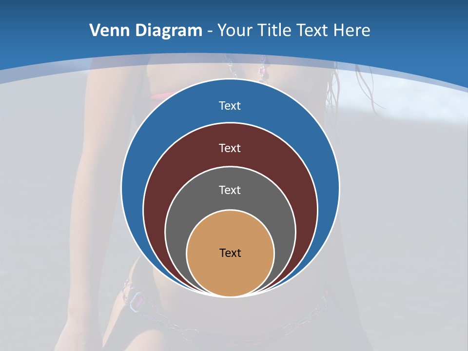 Hotbabe Bikini Beach PowerPoint Template