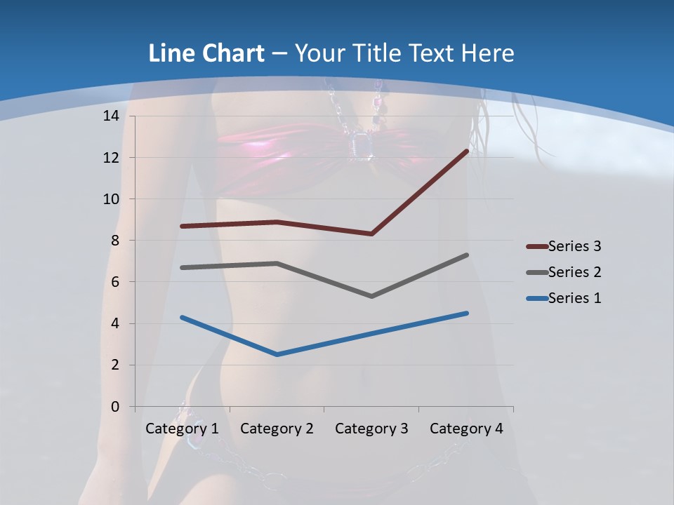 Hotbabe Bikini Beach PowerPoint Template