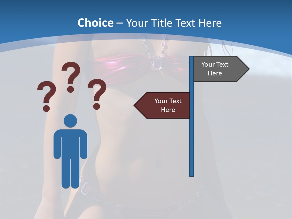 Hotbabe Bikini Beach PowerPoint Template