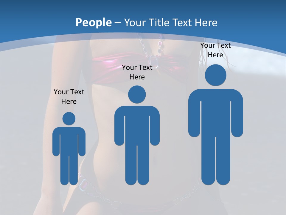 Hotbabe Bikini Beach PowerPoint Template