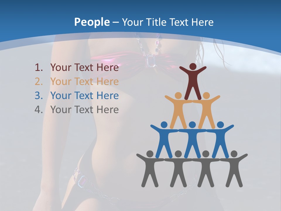 Hotbabe Bikini Beach PowerPoint Template