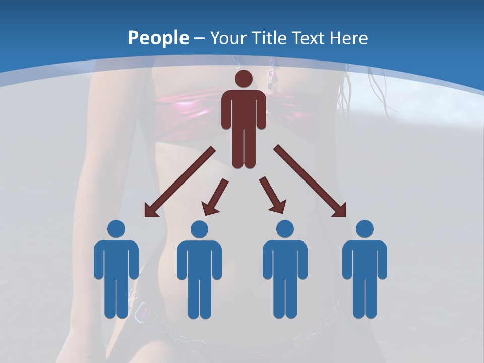 Hotbabe Bikini Beach PowerPoint Template