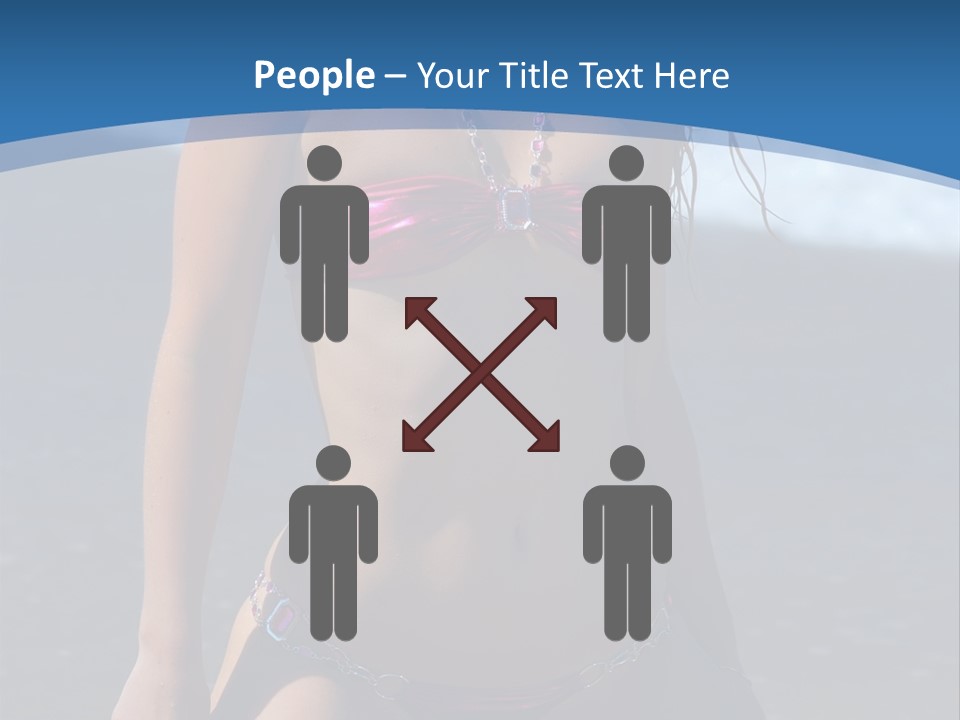 Hotbabe Bikini Beach PowerPoint Template
