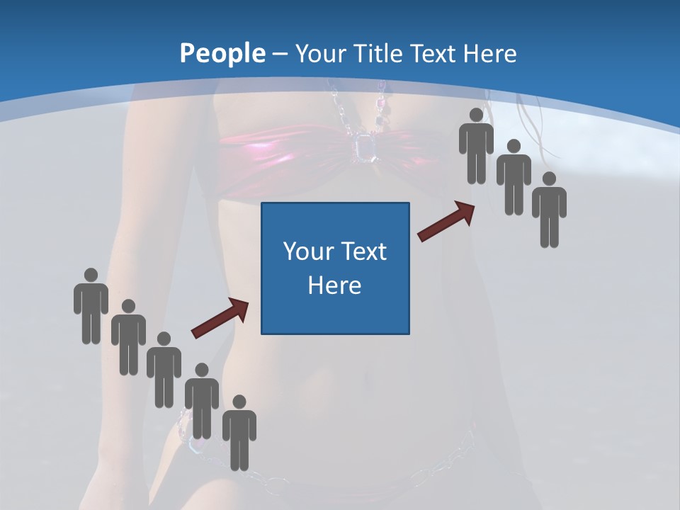 Hotbabe Bikini Beach PowerPoint Template