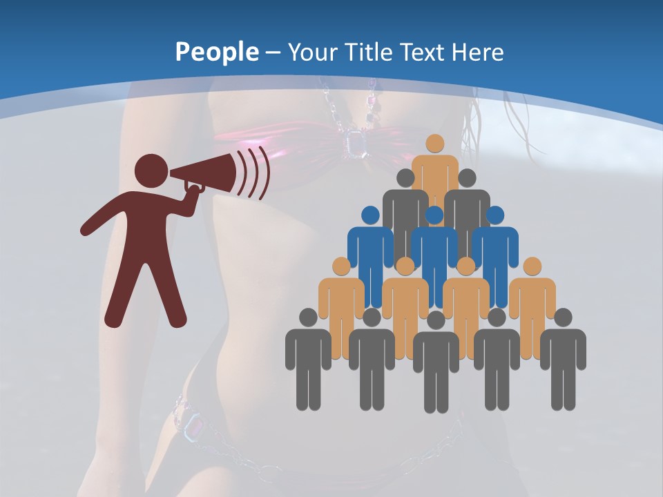 Hotbabe Bikini Beach PowerPoint Template