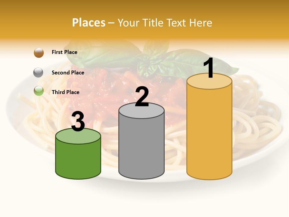 Plate Of Pasta PowerPoint Template