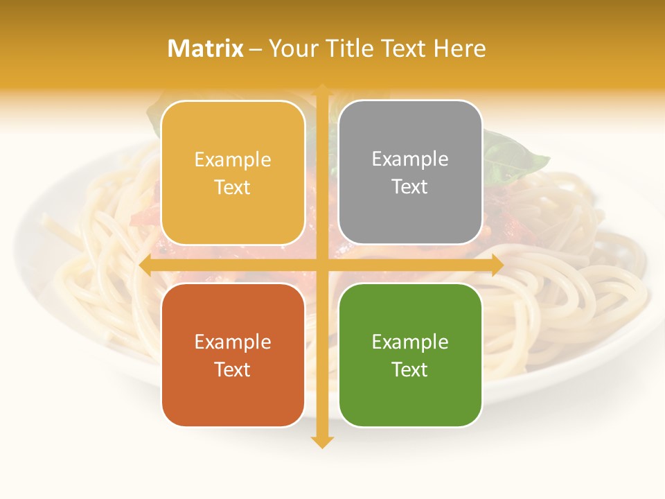 Plate Of Pasta PowerPoint Template