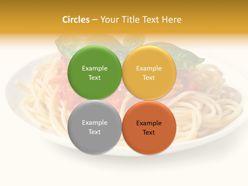 Plate Of Pasta PowerPoint Template