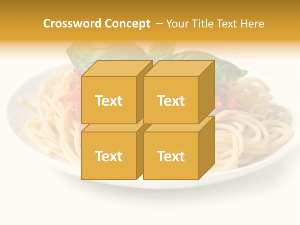 Plate Of Pasta PowerPoint Template