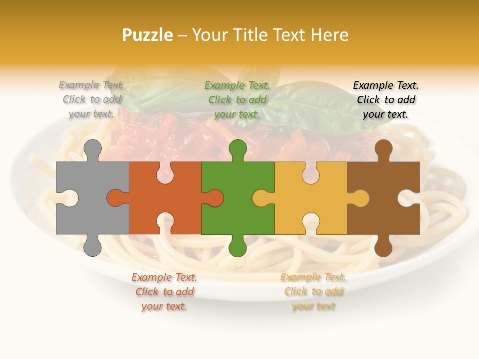 Plate Of Pasta PowerPoint Template