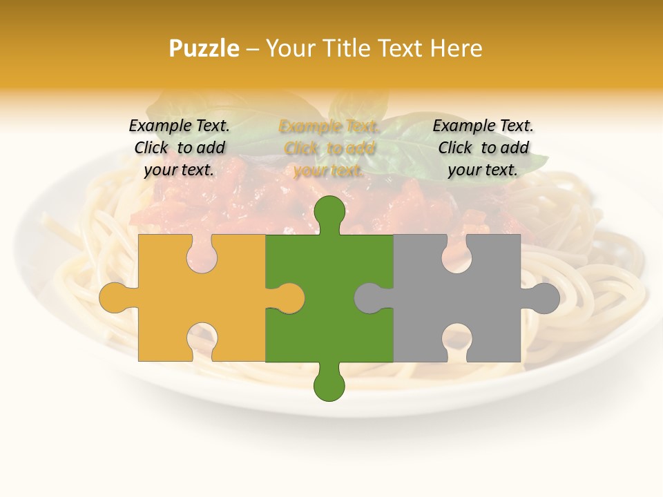 Plate Of Pasta PowerPoint Template