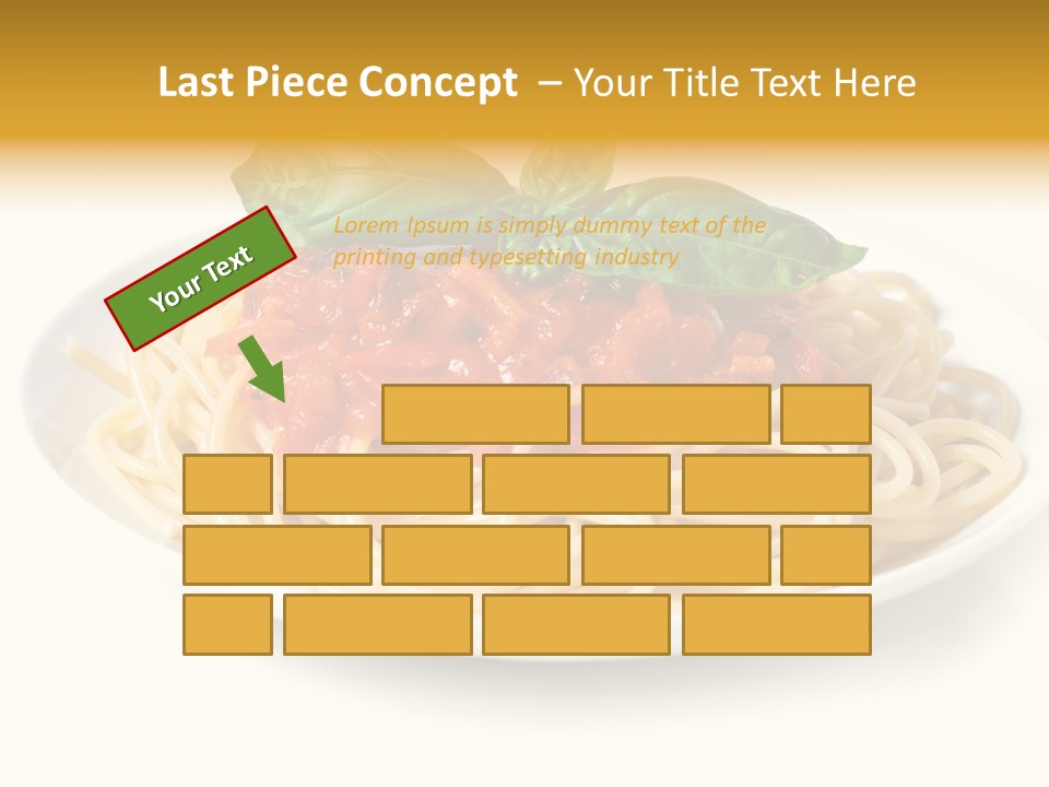 Plate Of Pasta PowerPoint Template