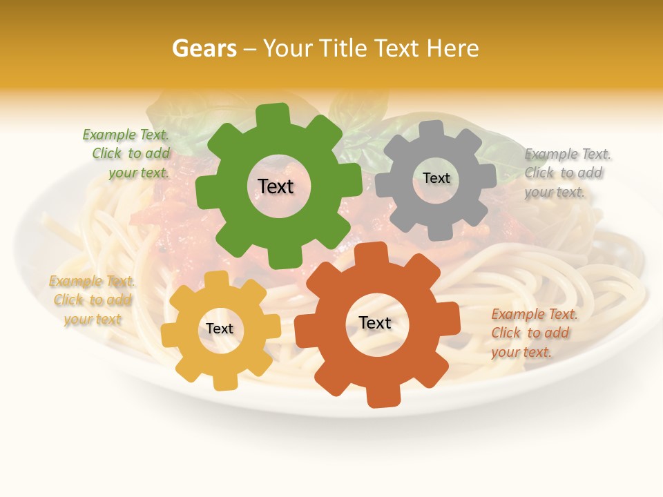 Plate Of Pasta PowerPoint Template