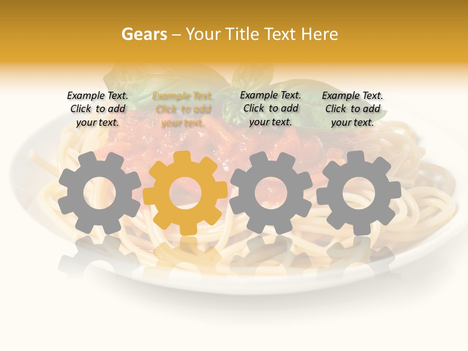 Plate Of Pasta PowerPoint Template