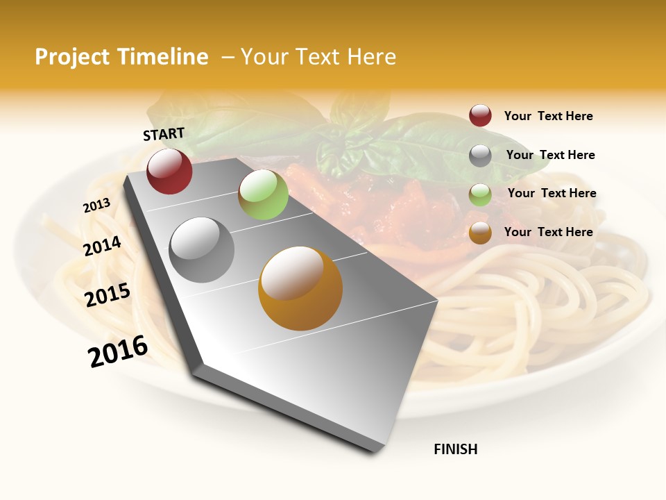 Plate Of Pasta PowerPoint Template