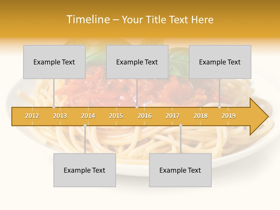Plate Of Pasta PowerPoint Template