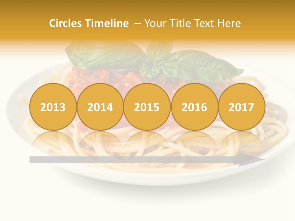 Plate Of Pasta PowerPoint Template