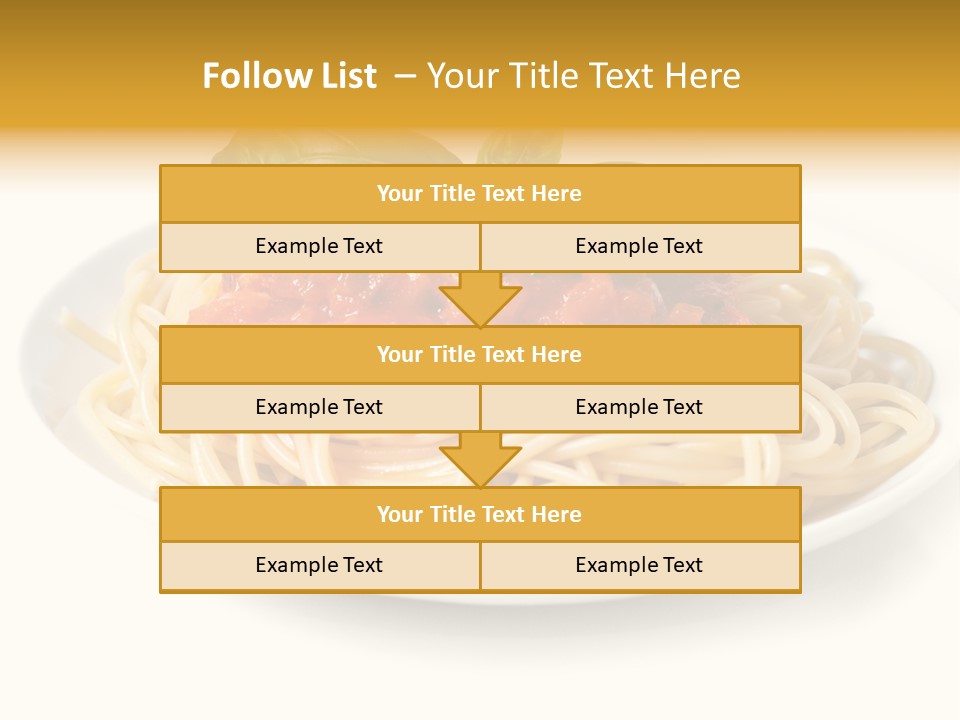 Plate Of Pasta PowerPoint Template