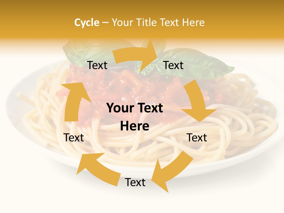 Plate Of Pasta PowerPoint Template