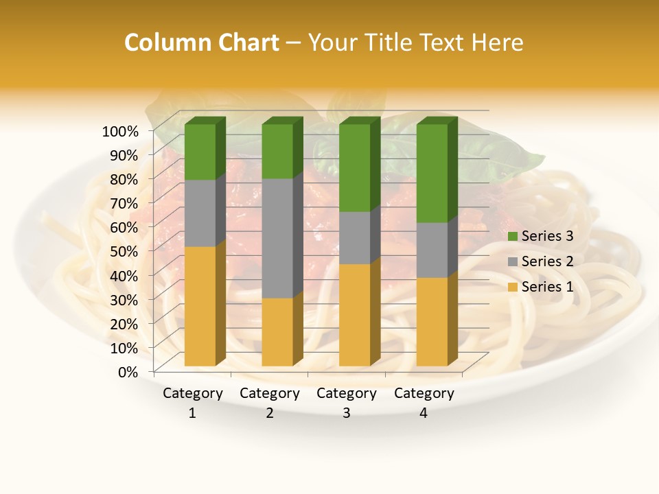 Plate Of Pasta PowerPoint Template