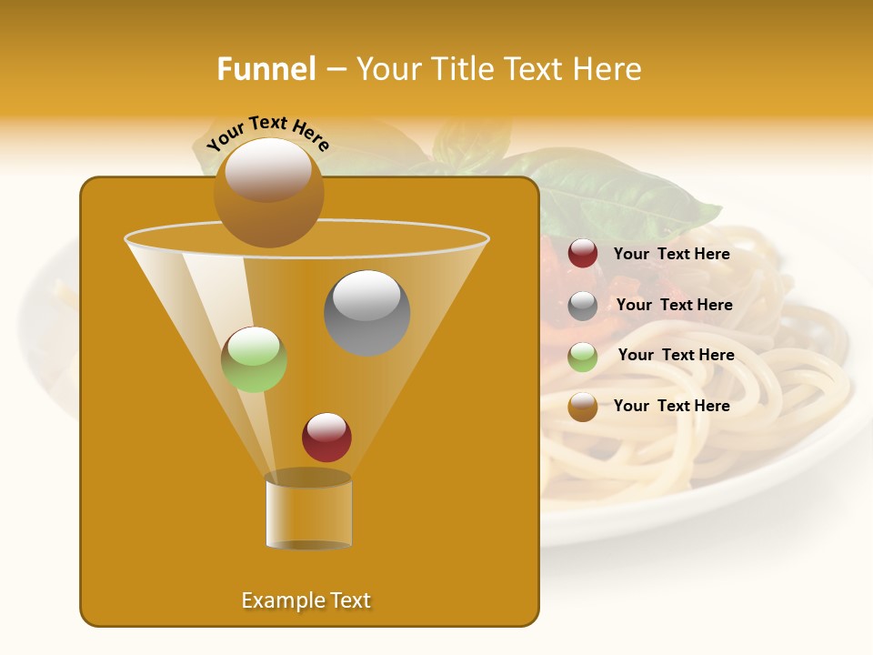 Plate Of Pasta PowerPoint Template