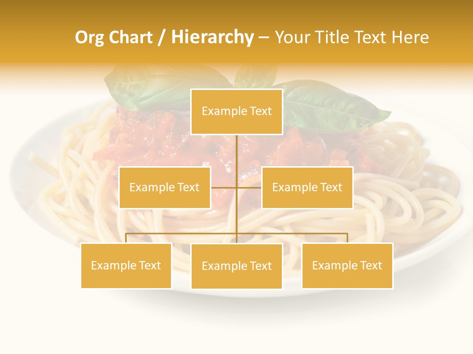 Plate Of Pasta PowerPoint Template