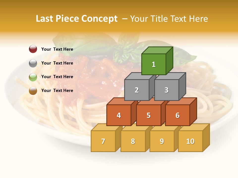 Plate Of Pasta PowerPoint Template