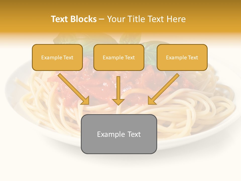 Plate Of Pasta PowerPoint Template